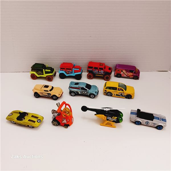 Lot of 11 Hot Wheels Diecast Cars