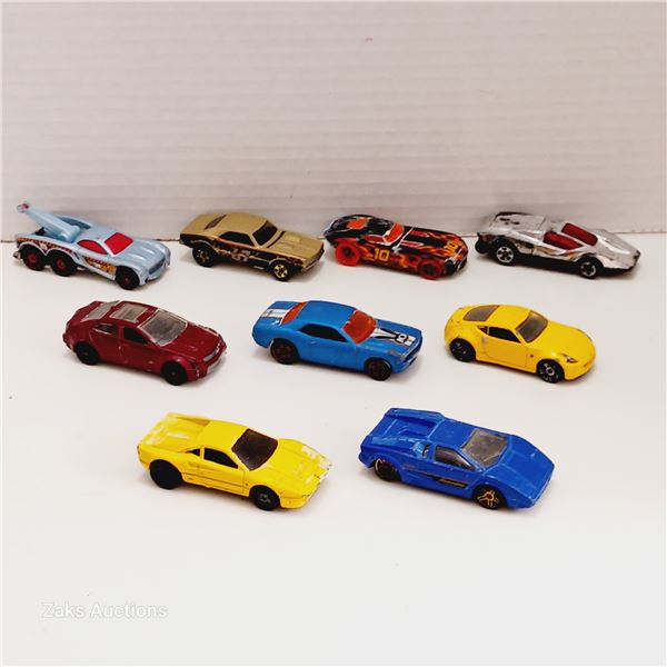 Lot of 9 Hot Wheels Diecast Cars