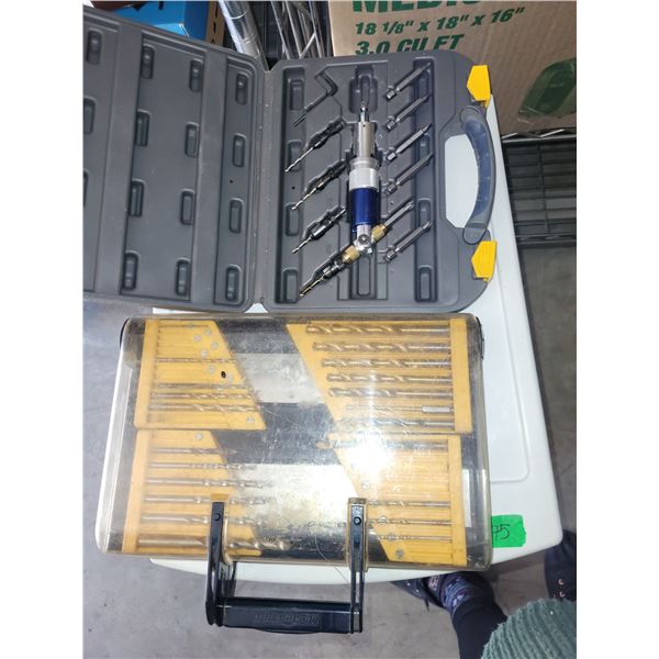 Lot of 2  Tool Kits - Drill Bits & Maximum Pivoting Drill and Bit Set?