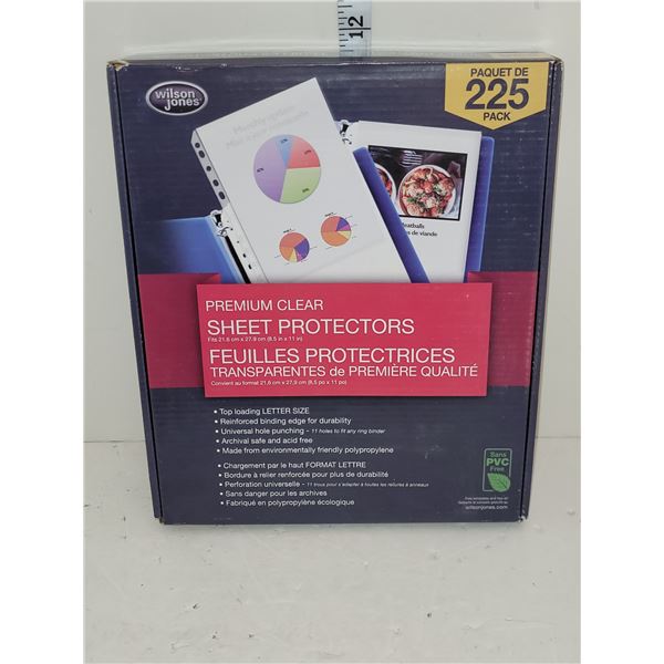 Box of Sheet Protectors 225 Pack