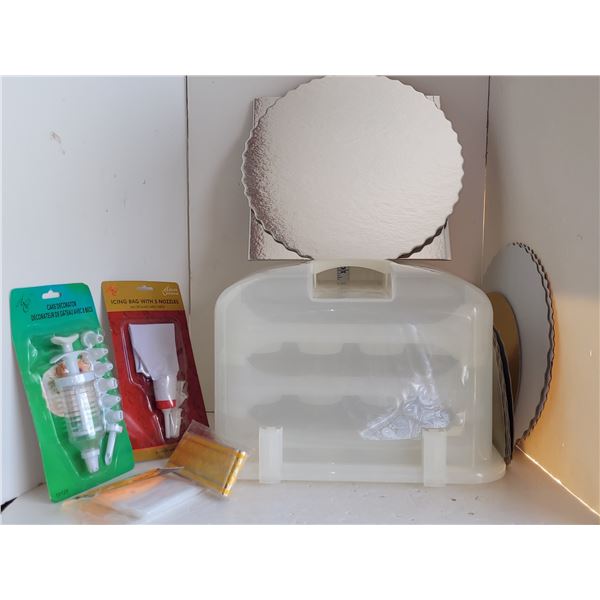 Bakers Lot 36 Cupcake Carrying Case + Baking Dispenser & Cake Boards