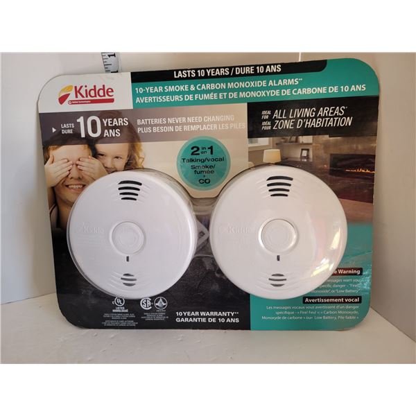 Lot of 2 New Kidde Smoke & Carbon Monoxide Alarms