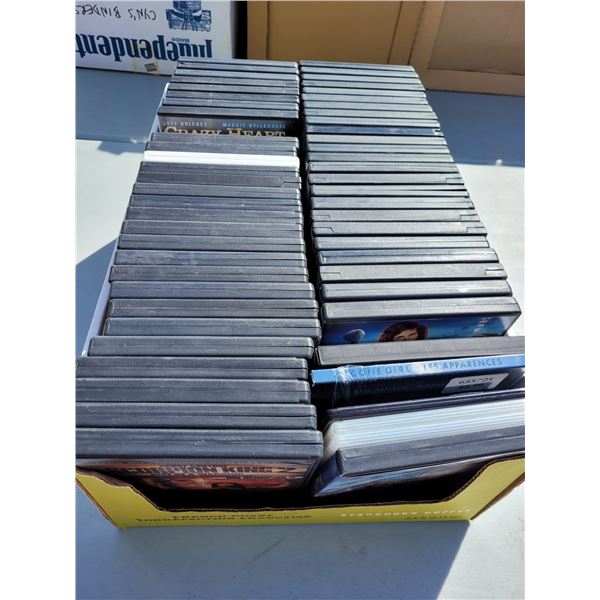 Large Flat of DVDs