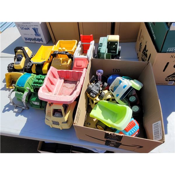 Large Amount of Sandbox or Beach Toys - Tonka, John Deere