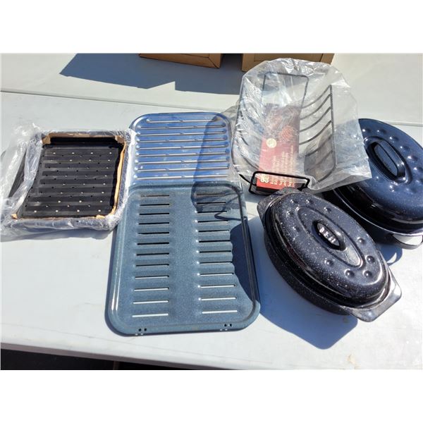 Lot of Enamel and Baking Cookwares (new and/or super clean)