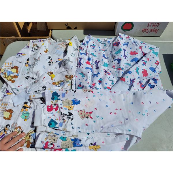 Lot of Fun Medical Uniforms, Looneys + (Small/Medium)