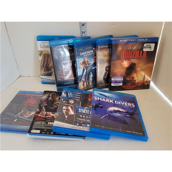 Lot of 9 Blu-Rays