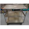 Image 1 : Lakeside Metal 3-Tier Utility Cart on Wheels 35" x 21" x 36"H
