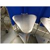 Image 2 : Qty 2 Triangular Metal Hamper Frames on Wheels 21" x 20" x 32"H