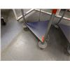 Image 3 : Qty 2 Triangular Metal Hamper Frames on Wheels 21" x 20" x 32"H