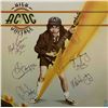 AC/DC band signed High Voltage album