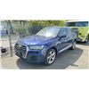 Image 1 : 2018 AUDI Q7 QUATTRO, 4 DOOR SUV, BLUE, VIN WA1WAAF79JD033598