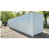 Image 2 : GREY 40' 52,910 MAX CAPACITY INDUSTRIAL TRANSPORT CONTAINER WITH 4 DUAL SWING SIDE DOORS,