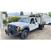 Image 2 : 2007 FORD F450 SUPERDUTY, 4DR CREW CAB FLAT DECK, WHITE, VIN 1FDXW47P27EB51373