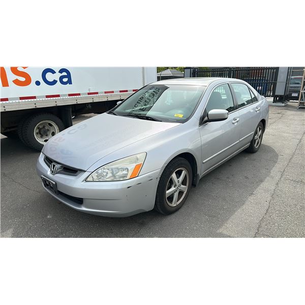 2003 HONDA ACCORD, 4 DOOR SEDAN, GREY, VIN 1HGCM56623A806982