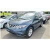 Image 1 : 2012 NISSAN MURANO SV, 4DR SUV, BLUE, VIN JN8AZ1MW9CW214912