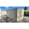 Image 1 : BEIGE 20' 67,200 MAX CAPACITY INDUSTRIAL TRANSPORT CONTAINER WITH DUAL SWING REAR DOOR,
