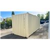 Image 3 : BEIGE 20' 67,200 MAX CAPACITY INDUSTRIAL TRANSPORT CONTAINER WITH DUAL SWING REAR DOOR,