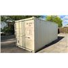 Image 2 : BEIGE 20' 67,200 MAX CAPACITY INDUSTRIAL TRANSPORT CONTAINER WITH DUAL SWING REAR DOOR,