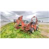 Image 2 : 1986 DITCHWITCH MODEL TWO POST 3500 TACTOR, RED, 1,188 HOURS (NOT VERIFIED), WITH TRENCHER, PLOW,