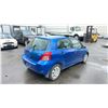 Image 3 : 2008 TOYOTA YARIS 4DR HATCHBACK, BLUE, VIN JTDKT923585171353