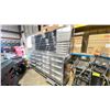 Image 2 : STAINLESS STEEL 30 DRAWER 2 DOOR INDUSTRIAL 114"W X 26 1/2"D X 77"H WORKBENCH WITH HUTCH / PEGBOARD