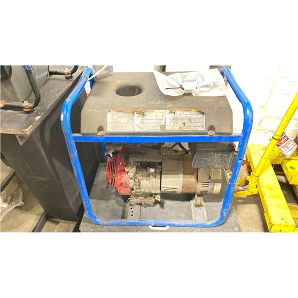 DEVILBISS POWER BACK ELECTRIC GENERATOR 4250 WATT, HONDA GX SERIES ENGINE *MISSING GAS CAP*