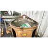 Image 2 : LARGE 48" DIAMETER ROUND METAL INDUSTRIAL CEMENT TRANSPORT HOPPER