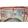 Image 3 : 3 LARGE RED METAL INDUSTRIAL REGULATION HOCKEY NETS