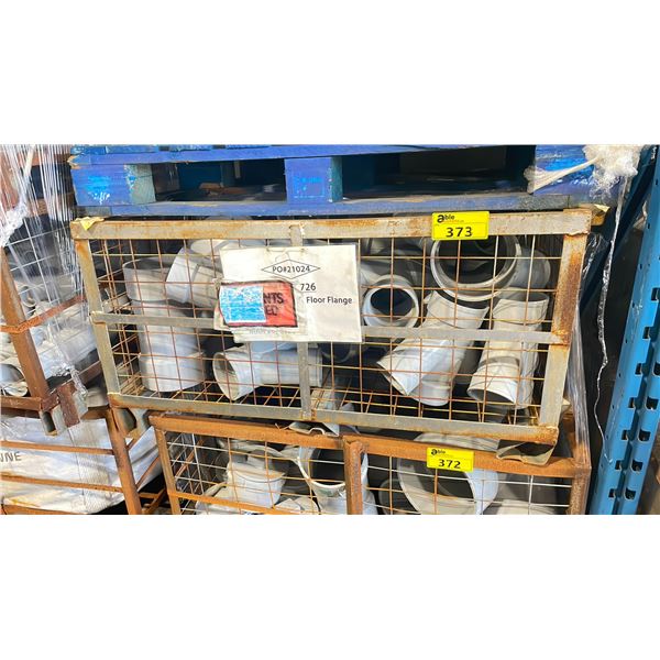 PALLET CRATE OF HEAVY DUTY ASSORTED INDUSTRIAL PVC PLUMBING PARTS & HARDWARE *PALLET CRATE INCLUDED*