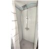 Image 4 : LOCKING PORTABLE TOILET / BATHHOUSE WITH SINK, TOILET, SHOWER, BATHROOM AMENITIES & KEYS