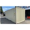 Image 2 : BEIGE 20' 67,200 MAX CAPACITY INDUSTRIAL TRANSPORT CONTAINER WITH DUAL SWING REAR DOOR,