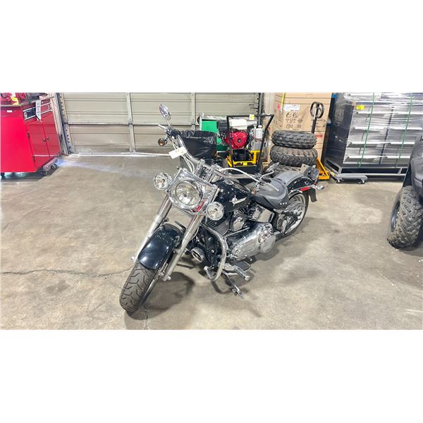 2008 HARLEY DAVIDSON SOFTAIL, CRUISER, MOTORCYCLE, BLACK, VIN 5HD1BX51X8Y035304