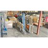 Image 2 : STACK OF ASSORTED BLUE INDUSTRIAL SCAFFOLDING SYSTEM WITH WALK PLANKS ON METAL TRANSPORT PALLET