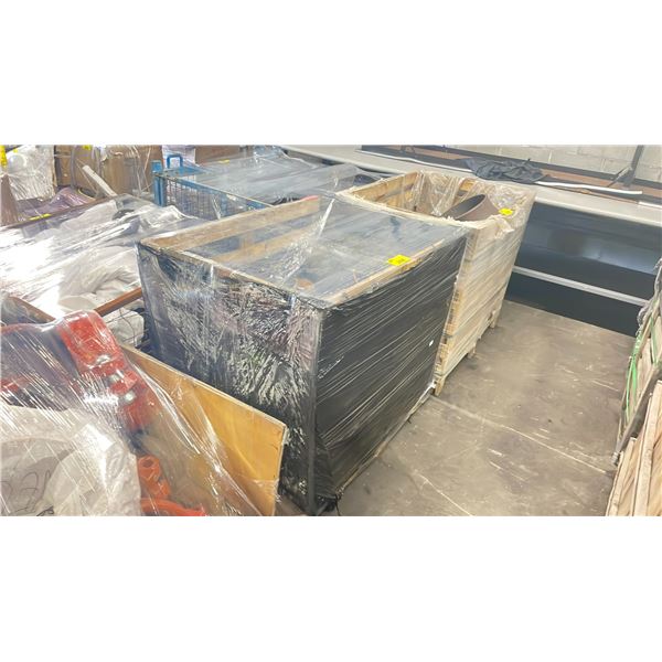 PALLET CRATE OF HEAVY DUTY ASSORTED SIZED INDUSTRIAL PLUMBING CAP PLATES & FLANGES *PALLET CRATE
