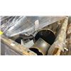 Image 2 : PALLET CRATE OF HEAVY DUTY INDUSTRIAL METAL LARGE PLUMBING PIPE JOINTS *PALLET CRATE INCLUDED*