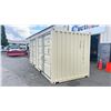 Image 2 : BEIGE 20' 67,200 MAX CAPACITY INDUSTRIAL TRANSPORT CONTAINER WITH DUAL SWING REAR DOOR,