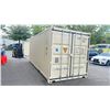 Image 4 : BEIGE 20' 67,200 MAX CAPACITY INDUSTRIAL TRANSPORT CONTAINER WITH DUAL SWING REAR DOOR,