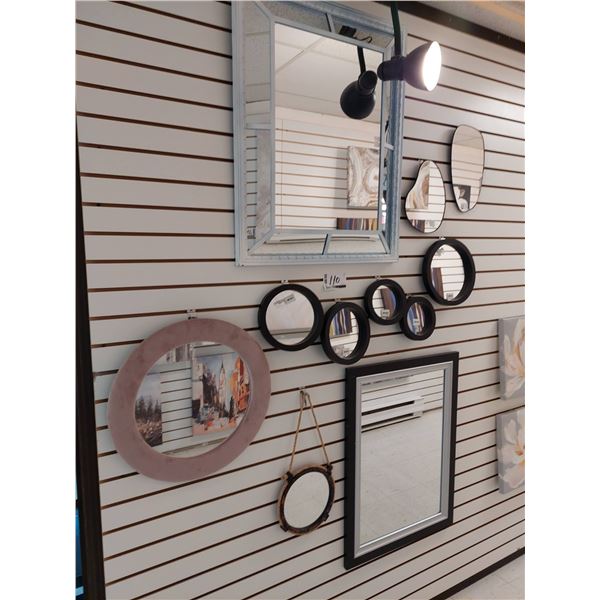 LOT DE 11 MIROIRS