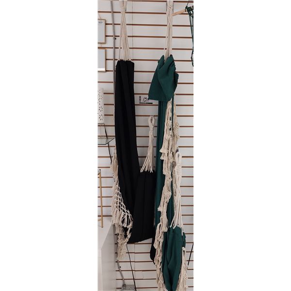 LOT DE 2 HAMAC (1 VERT, 1 NOIR)