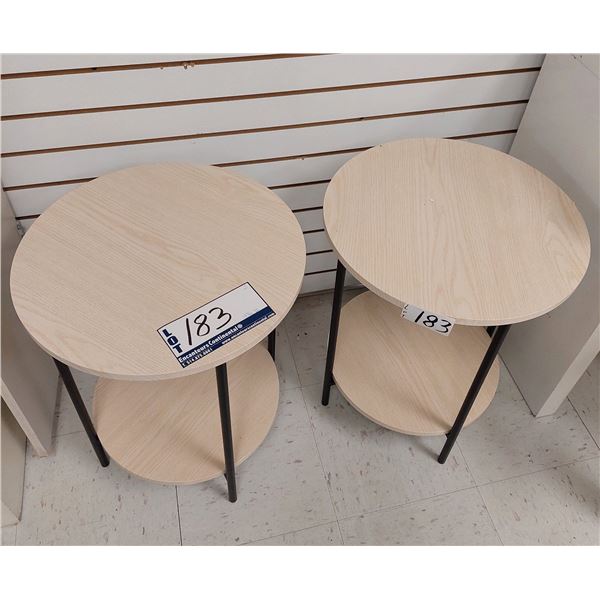 LOT DE 2 TABLES BASSE 17 3/4” X 22” (VALEUR DE 80$)