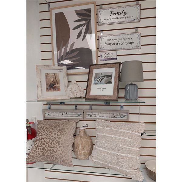 LOT DE 12 ARTICLES DE DECORATION ASS. (VALEUR DE 200+$)