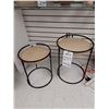 Image 1 : LOT DE 2 TABLES D'APPOINT 1- 16”X20” /  14” X 17 1/2” (VALEUR DE