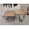 Image 1 : LOT DE 2 TABLES D'APPOINT (VALEUR DE 125+$)