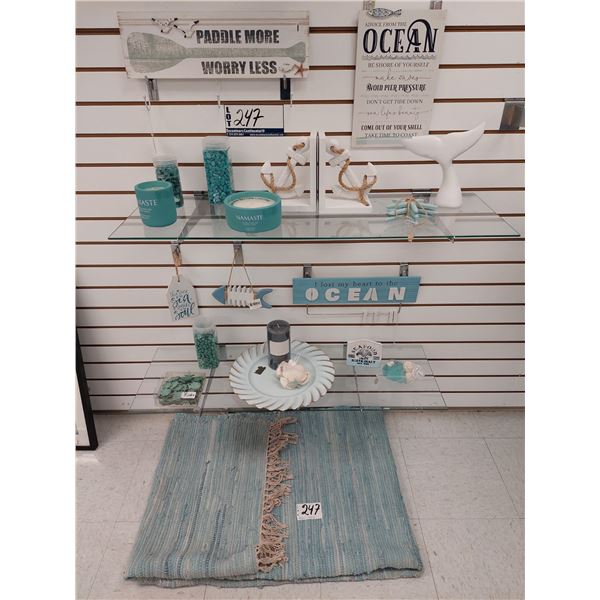 LOT DE 21 DECORATION MURAL THEME DE L'OCEAN (VALEUR DE 160+$)