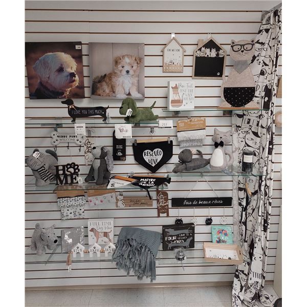 LOT DE 39 ARTICLES DE DECORATION THEME ANIMAUX (VALEUR DE 225+$)