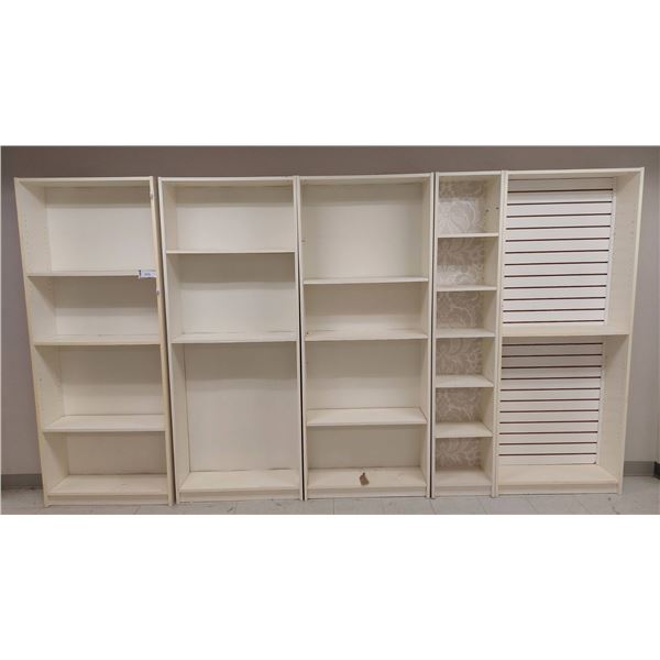 LOT DE 5 ETAGERES MELAMINE