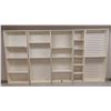 Image 1 : LOT DE 5 ETAGERES MELAMINE