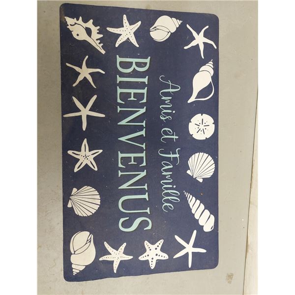 LOT DE 14 TAPIS BIENVENUS (VALEUR DÉTAIL: 280$)