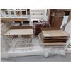 Image 2 : LOT DE 7 TABLES 14" X 14" X 13" AVEC DESSUS ESTRA (VALEUR DÉTAIL: 450+$)